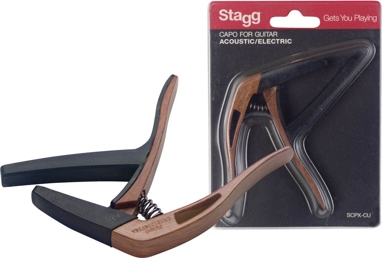 SCPX-CU DKWOOD - Trigger Capo for electric/acoustic, Dark Wood