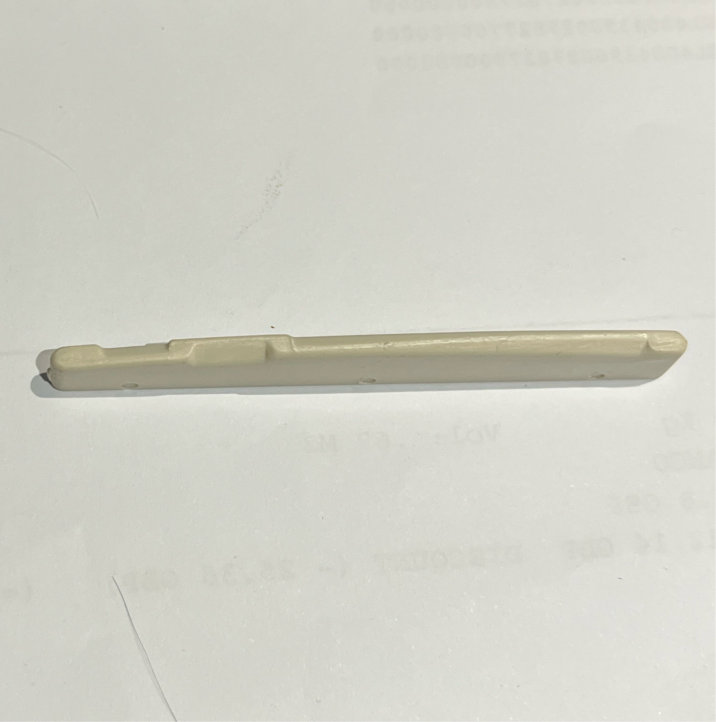 Acoustic Guitar Bridge Saddle Plastic, compensated