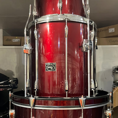 Export 22" Drum kit & hardware, Wine red,  Used - U68A