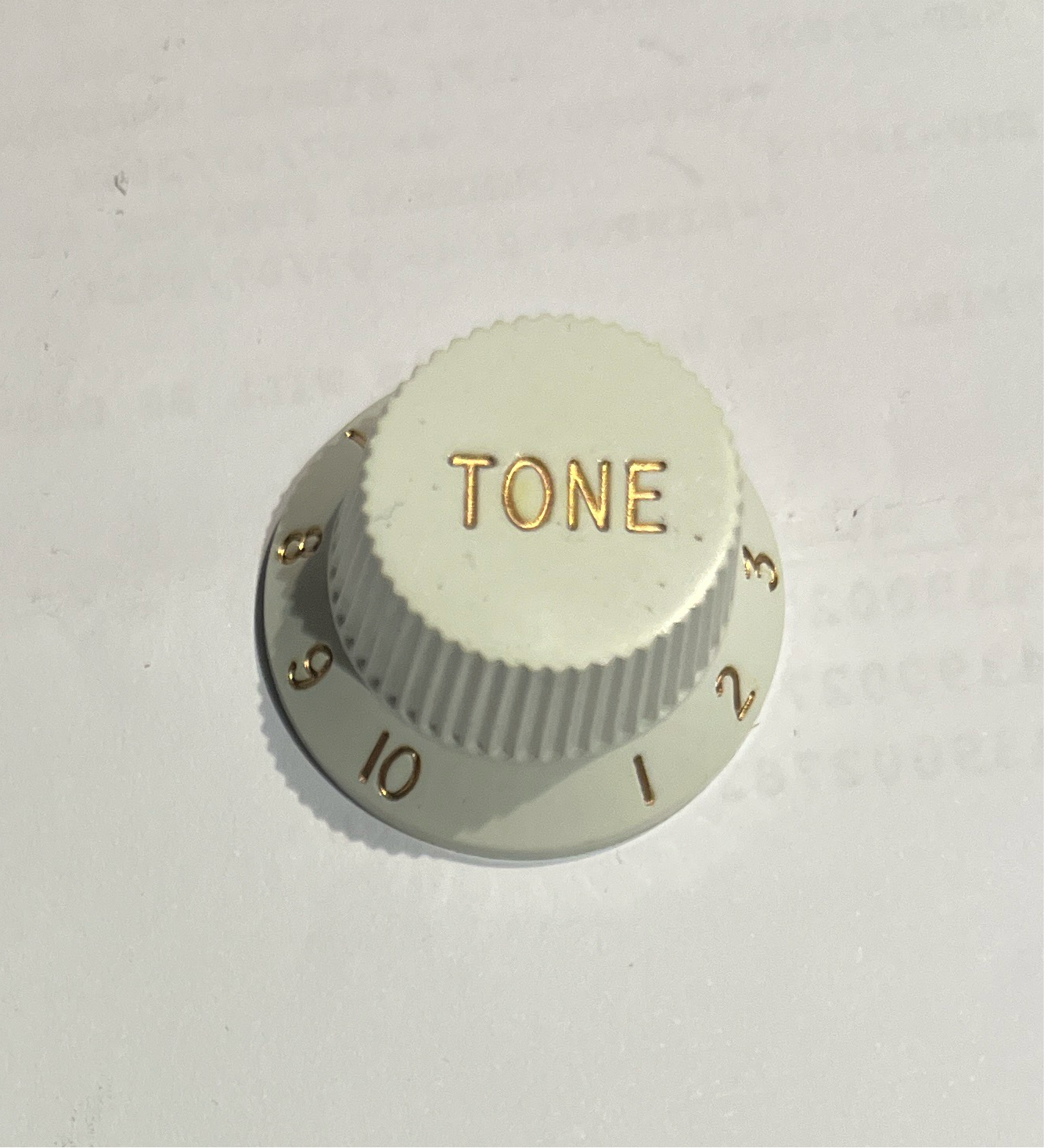 Guitar Control Knob ST Type Tone White