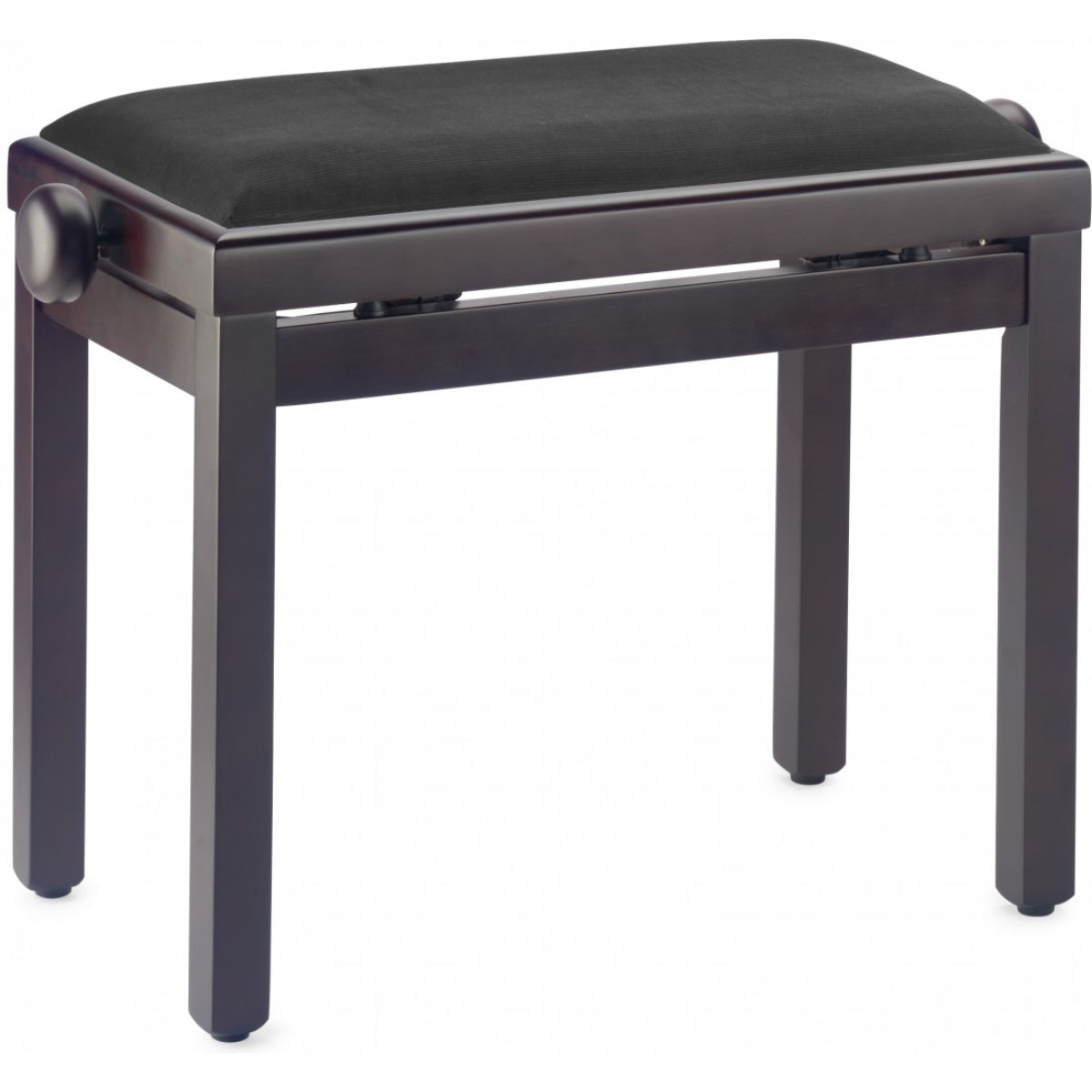 PBF39 RWM VBK Matt Rosewood Piano Bench, Black Velvet Top