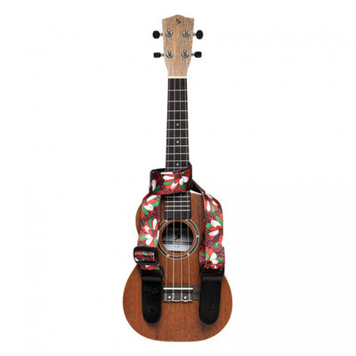 STE UKEFLOW BRW Ukulele Strap, Red