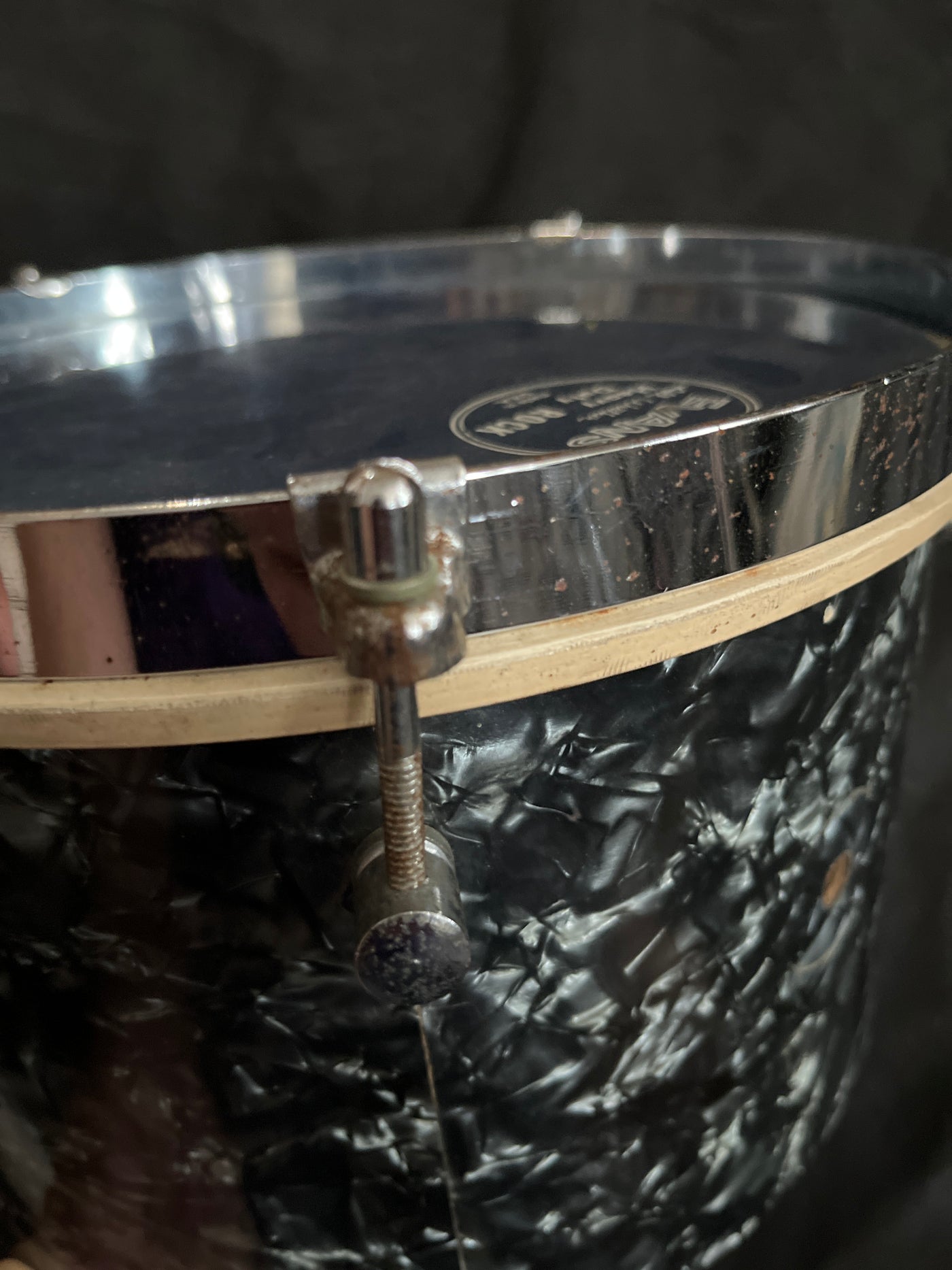 Tom tom Drum, Vintage 50s/ 60s, Black Diamond Pearl, Used