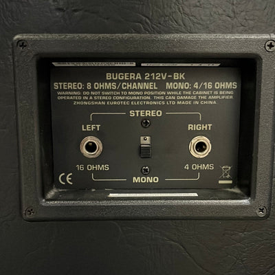 212V-BK 140W Stereo 2 x 12" Guitar Cabinet, Used - BB26C