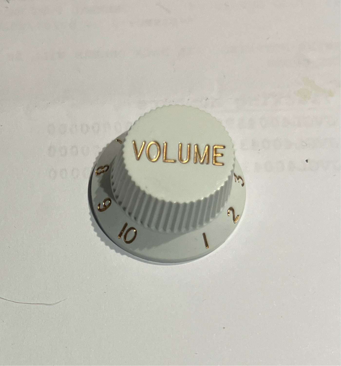 Guitar Control Knob ST Type Volume White