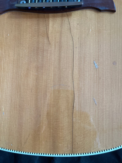 Vintage probably 60s Jumbo Acoustic Guitar, Made in Germany, Used