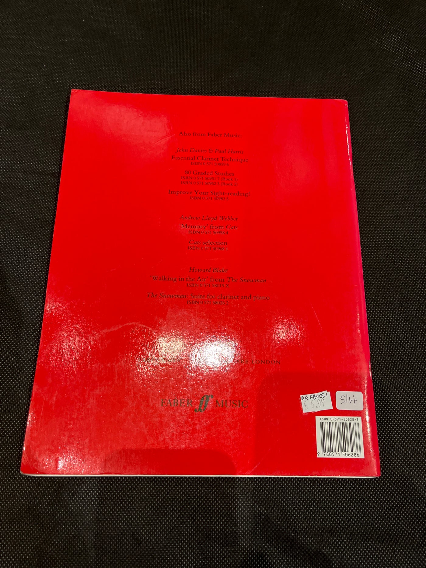 First book of clarinet solos - Davies & Reade, Used