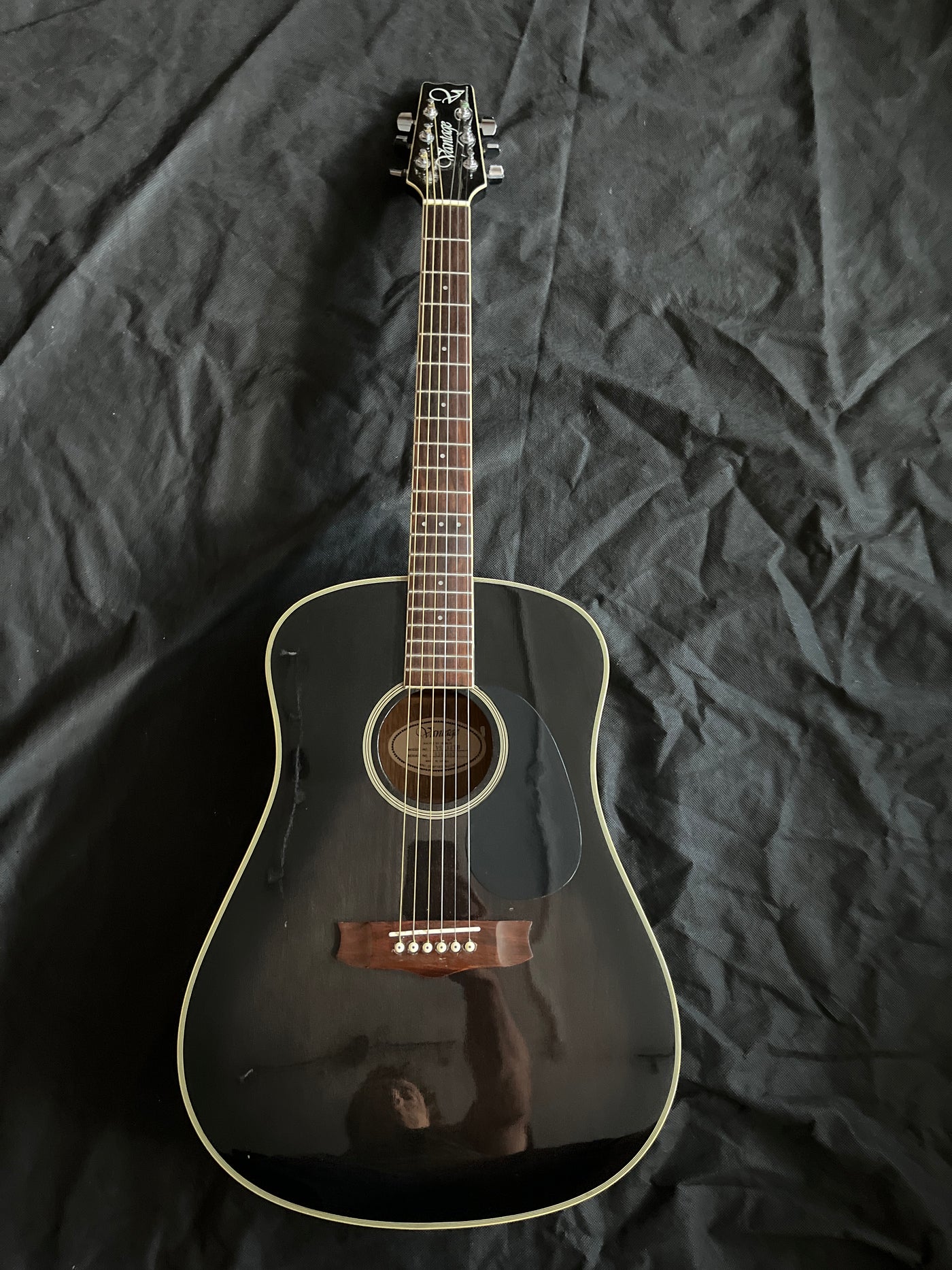 VS-33 Acoustic Guitar, Trans Black, Used - GG95C