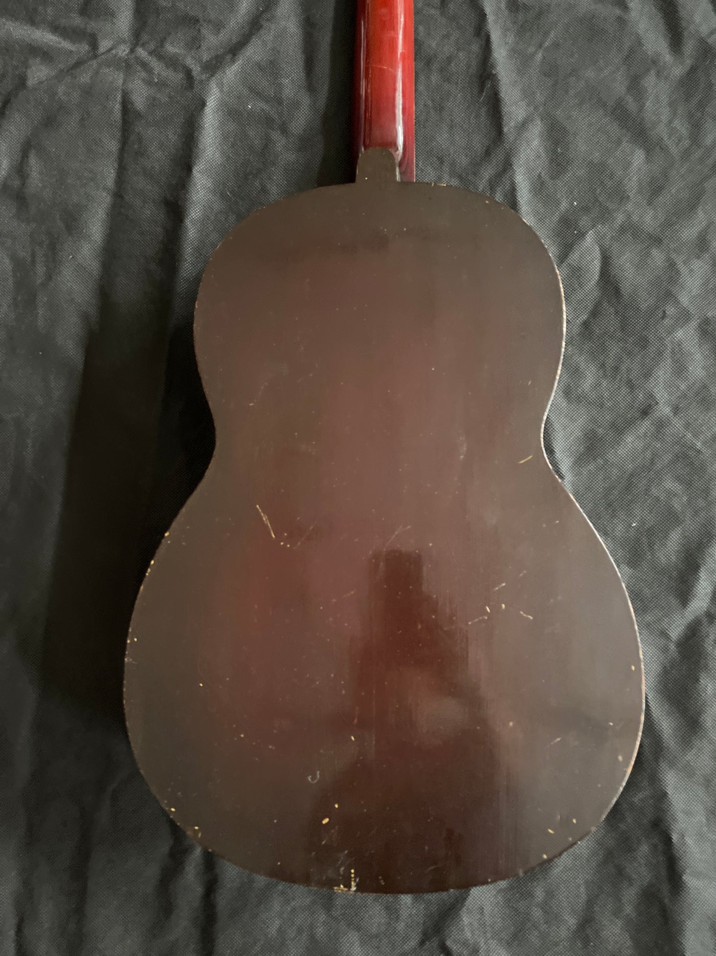 Vintage parlour guitar with faults