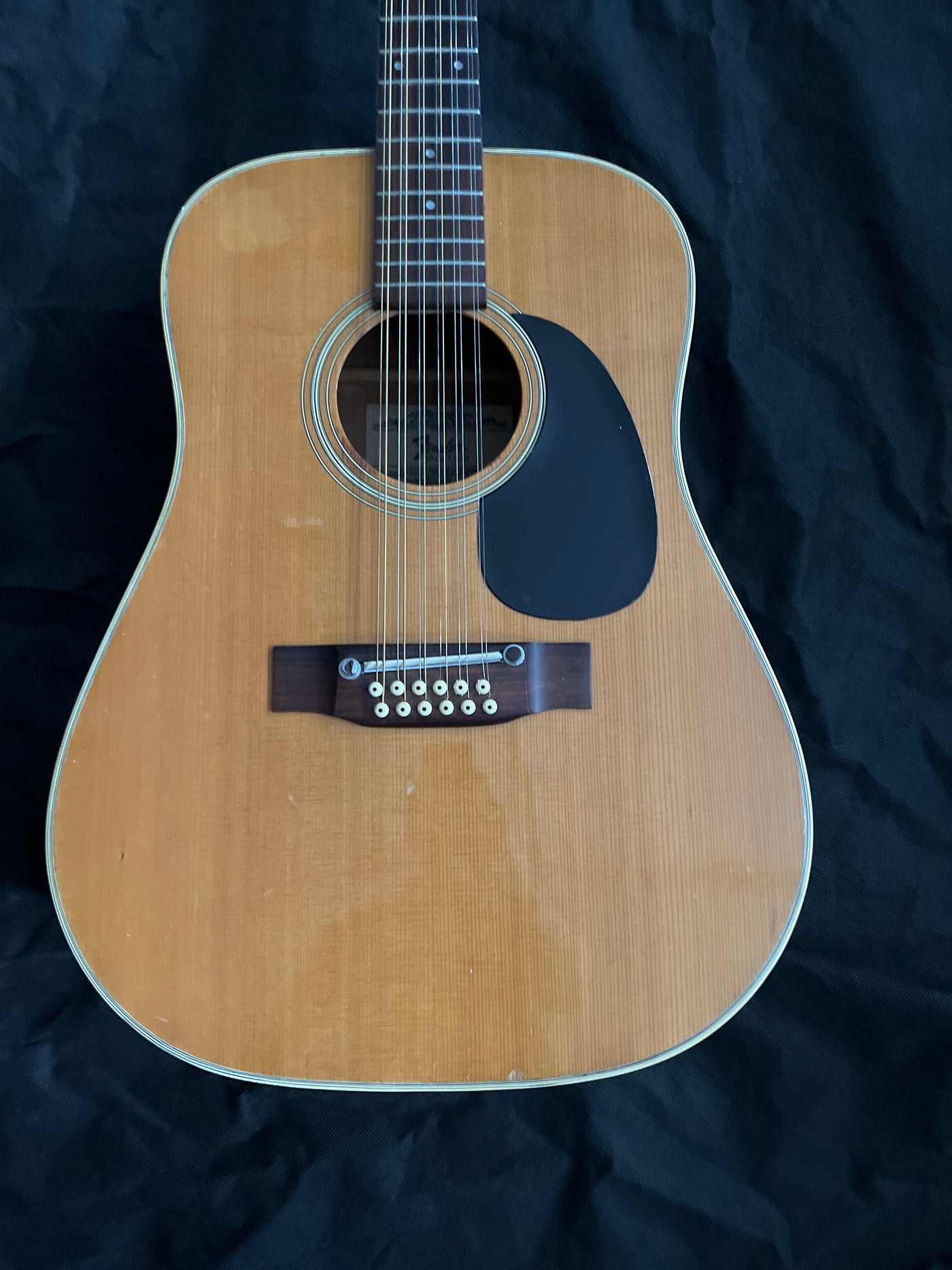 F55-12 Dreadnought Size 12 string Acoustic Guitar, 1970s Japan , Natural, Used - HH07