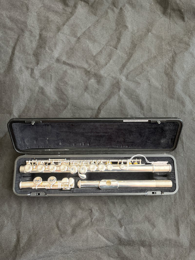 211 Silver Plated Flute, Made In Japan, Used - FF41