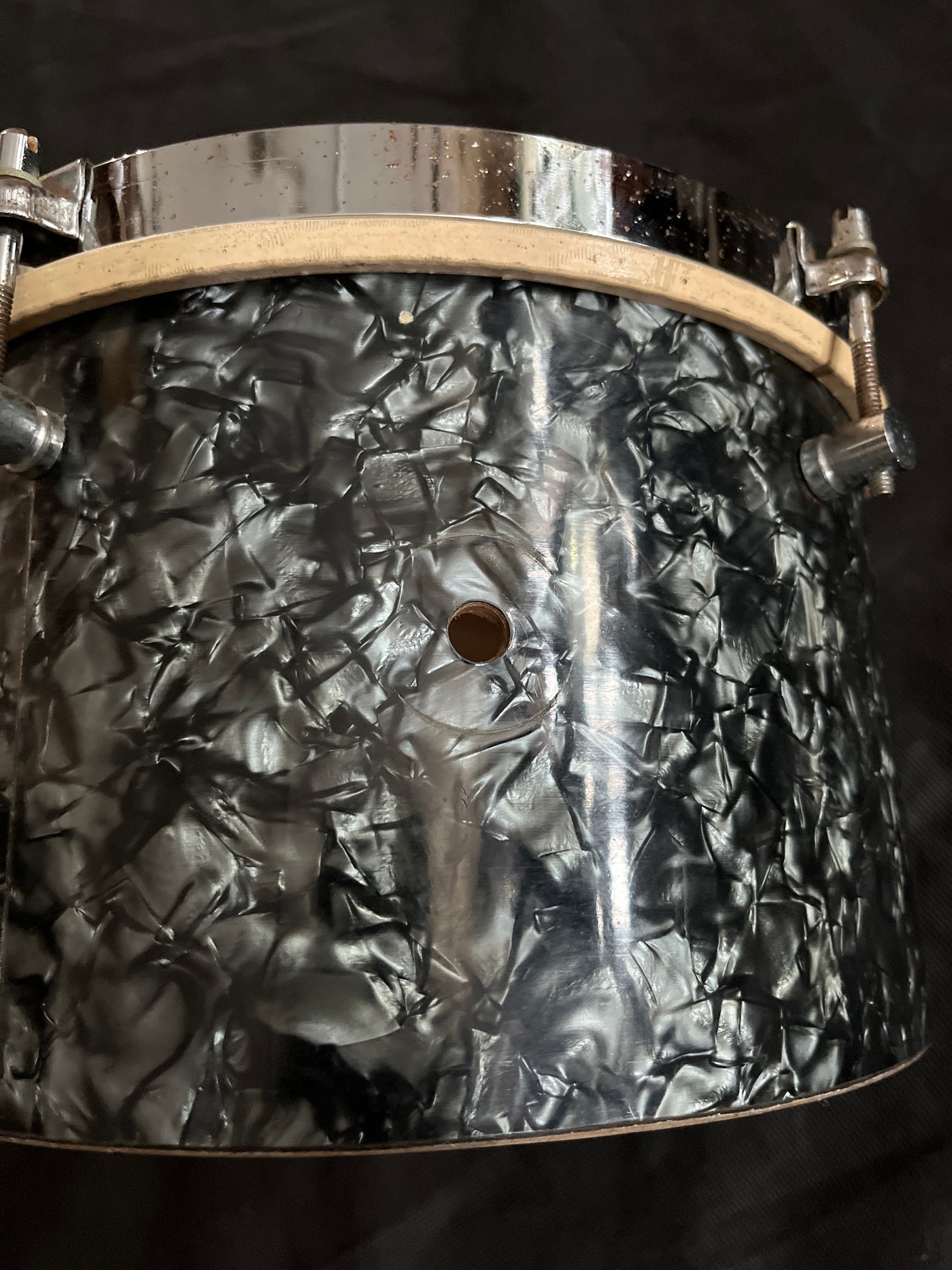 Tom tom Drum, Vintage 50s/ 60s, Black Diamond Pearl, Used