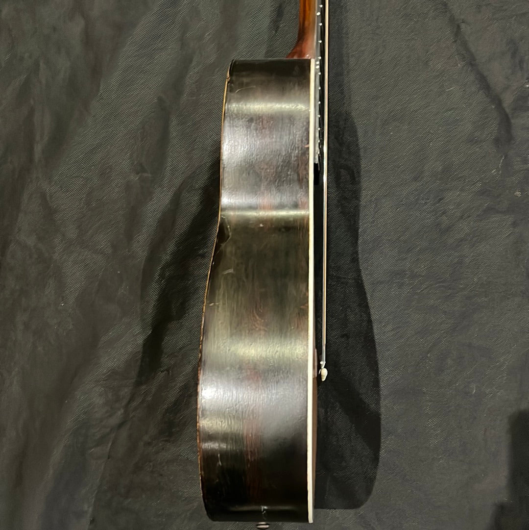 Pre-War Parlour Guitar & Hard Case, Used