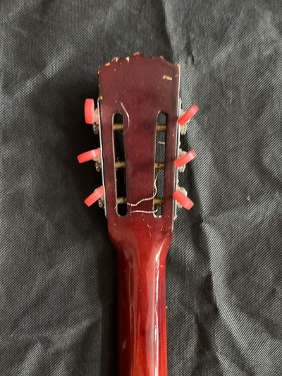 Vintage parlour guitar with faults