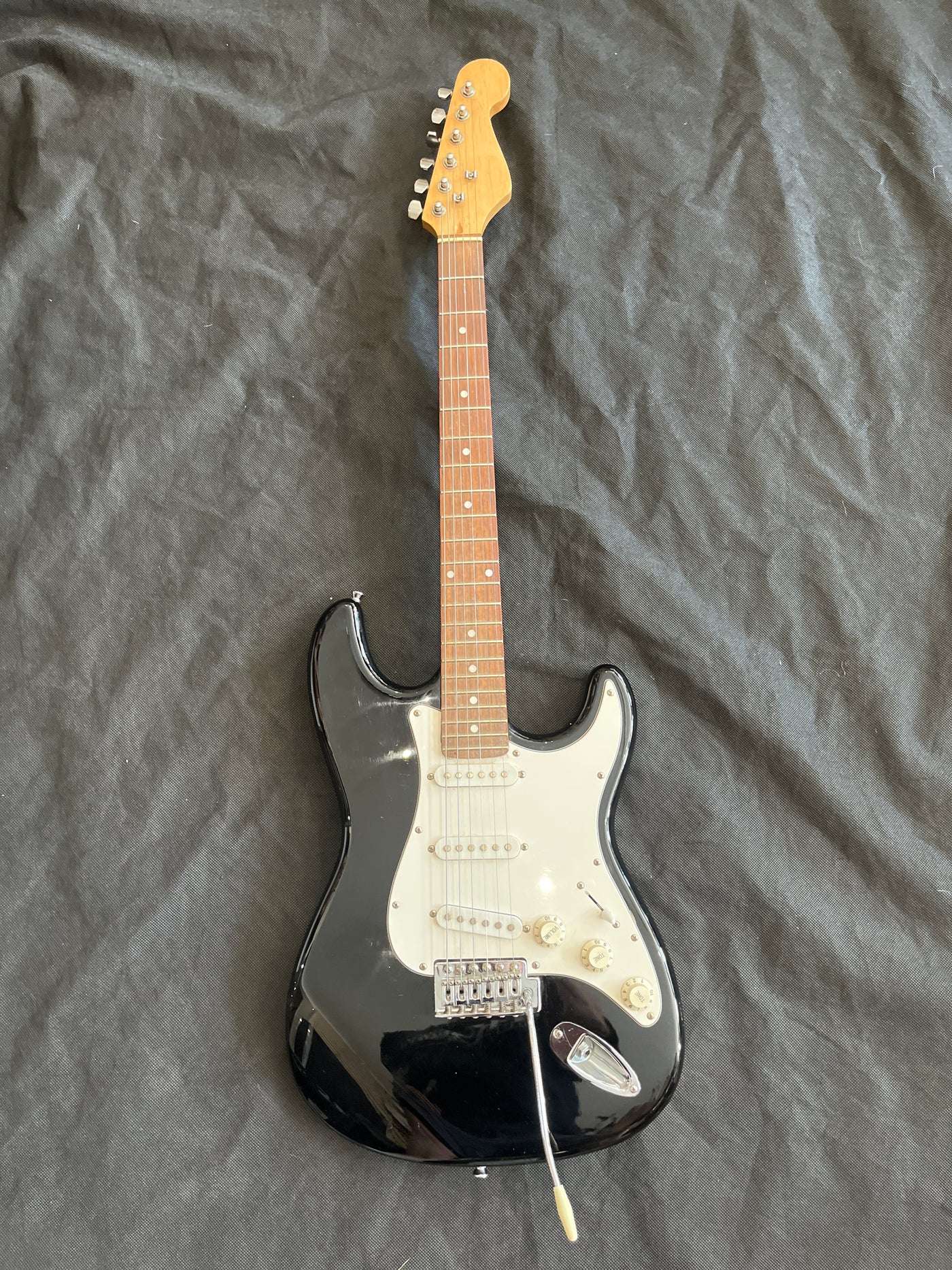 ST Type Electric Guitar, Black, Used