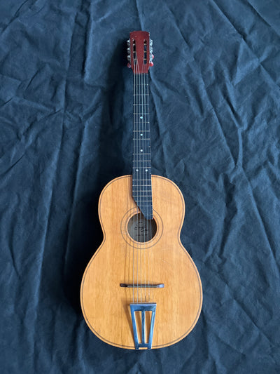 Vintage parlour guitar with faults