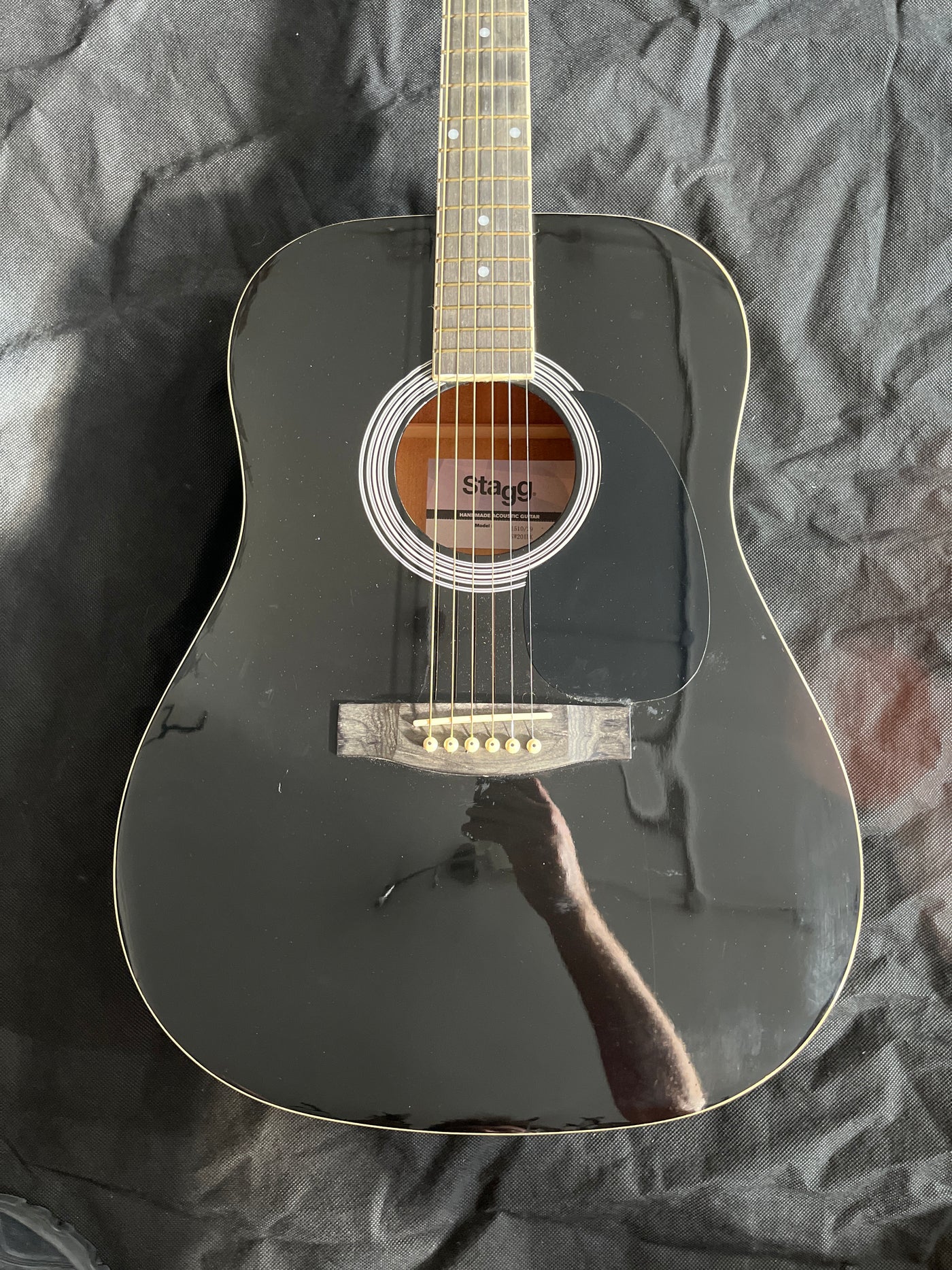 SW201 Acoustic Guitar, Black, Used