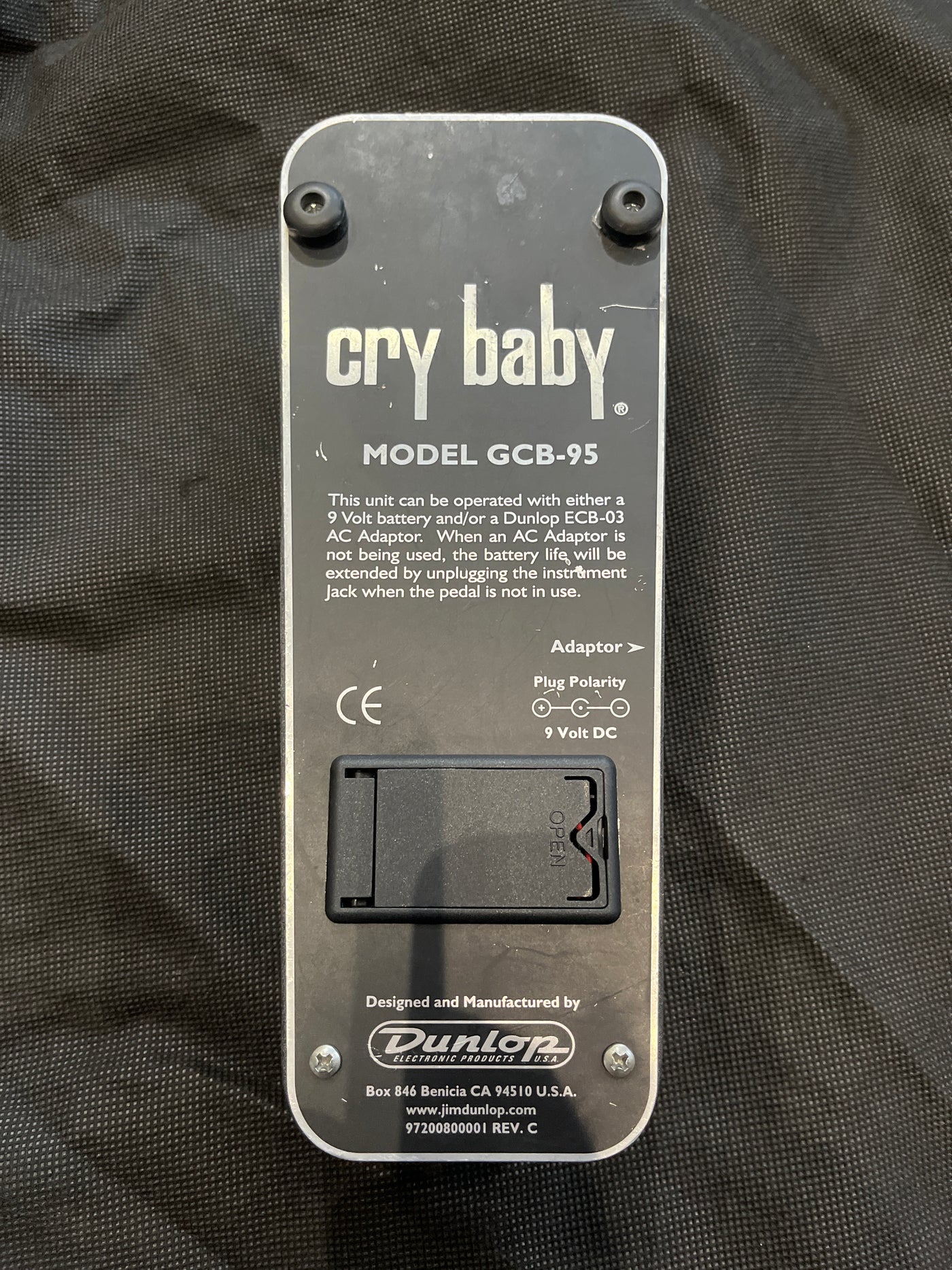 GCB95 Crybaby Wah Pedal, Used - AQ JDCB1