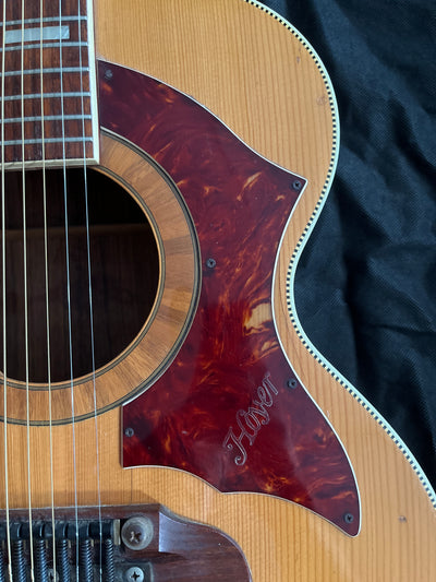 Vintage probably 60s Jumbo Acoustic Guitar, Made in Germany, Used