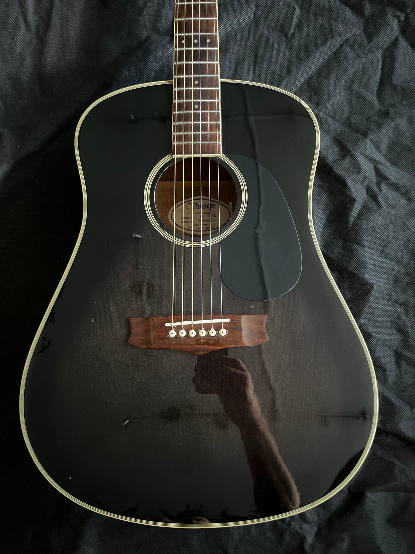 VS-33 Acoustic Guitar, Trans Black, Used - GG95C