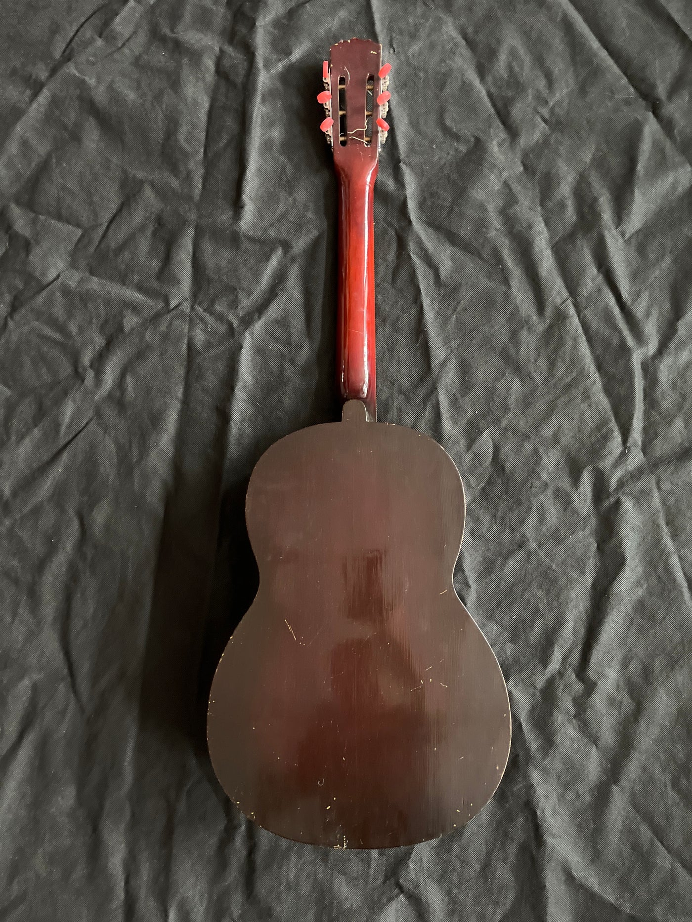 Vintage parlour guitar with faults