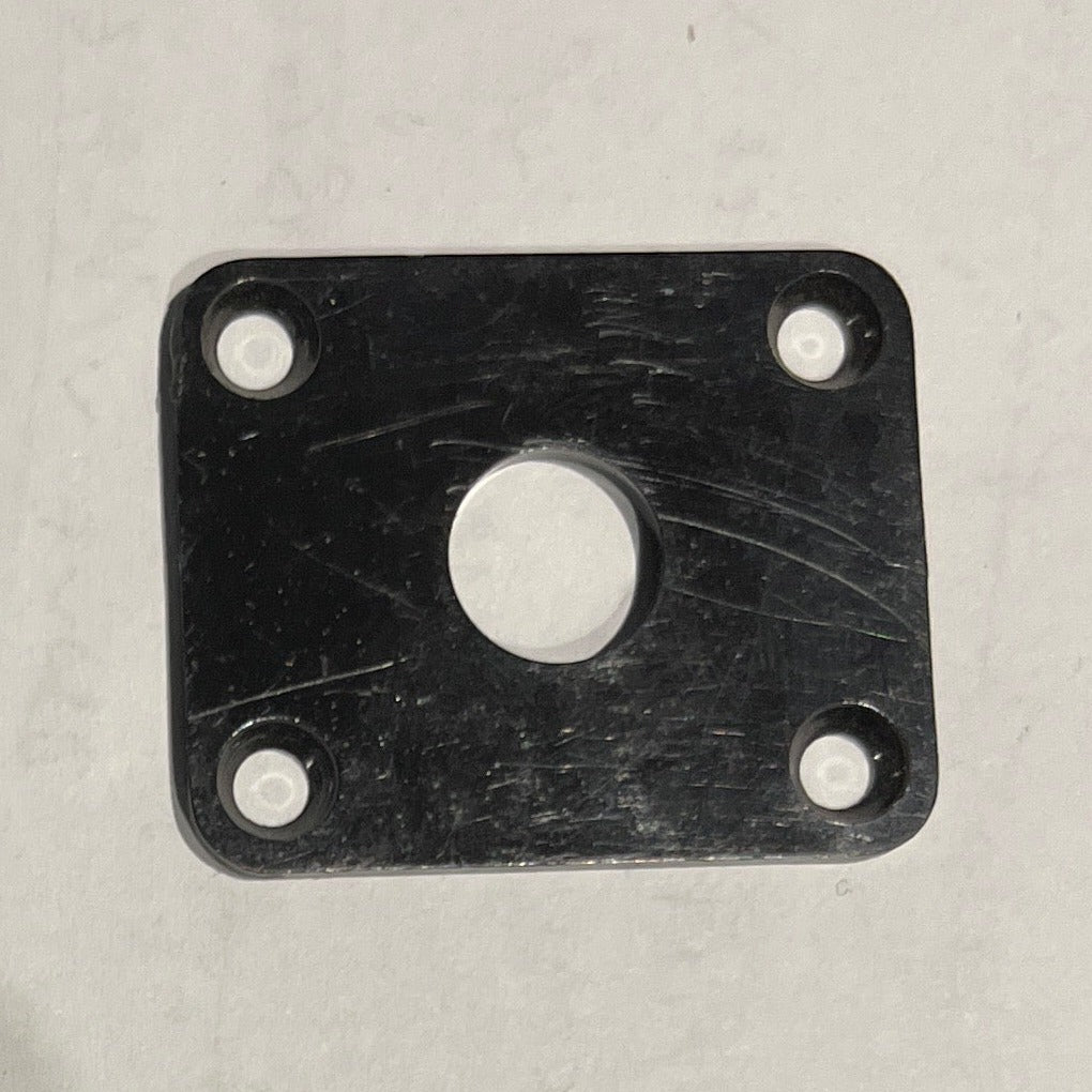 Jackplate, Rectangular LP Style, Plastic - Black