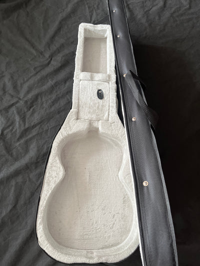 Deluxe Folk Size Black Foam Hard Case