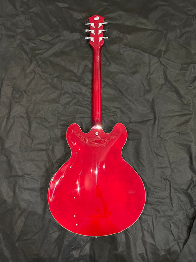 Semi-Acoustic Guitar, Red, Used - FF86F