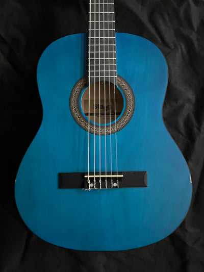 C430 3/4 Size Classical Guitar, Blue, Used - HH09