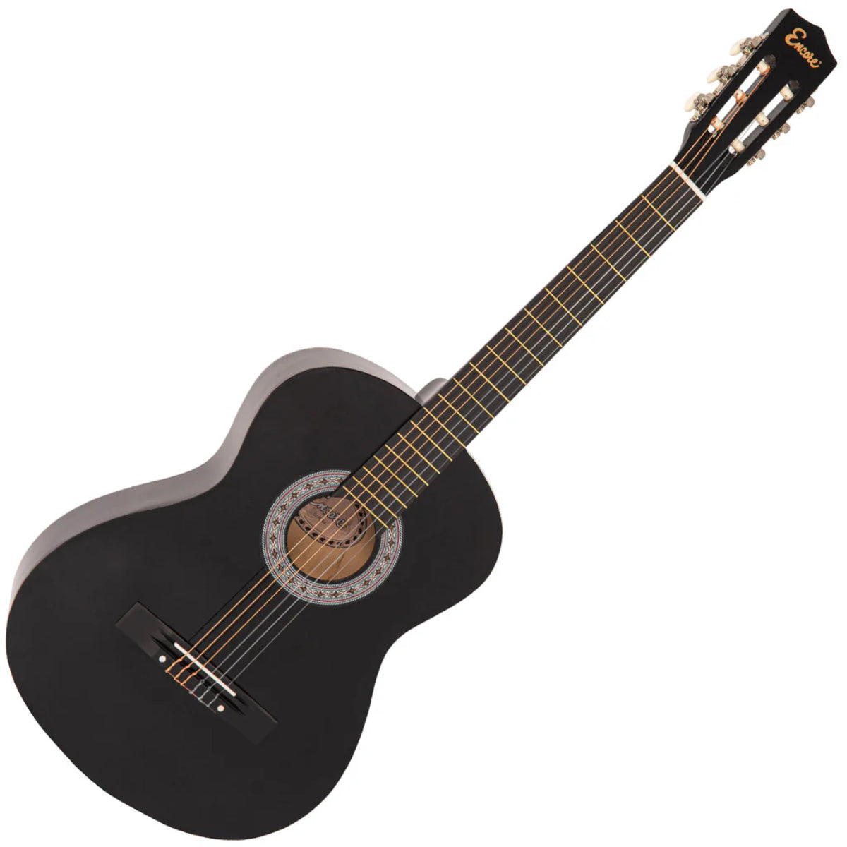 ENC44OFT 4/4 Size Classical Guitar Pack, Black