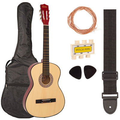 ENC44OFT 4/4 Size Classical Guitar Pack, Natural