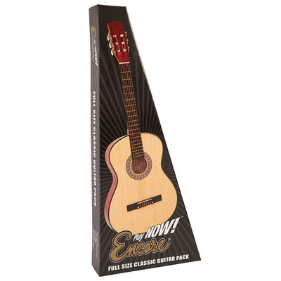 ENC44OFT 4/4 Size Classical Guitar Pack, Black