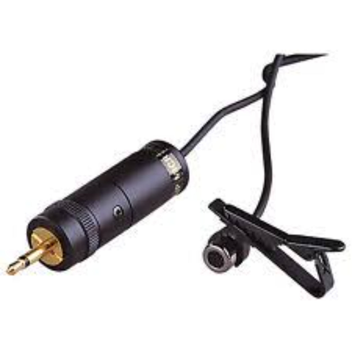Black 1000 Ohm Miniature Tie Clip Omni Directional Electret Condenser Microphone