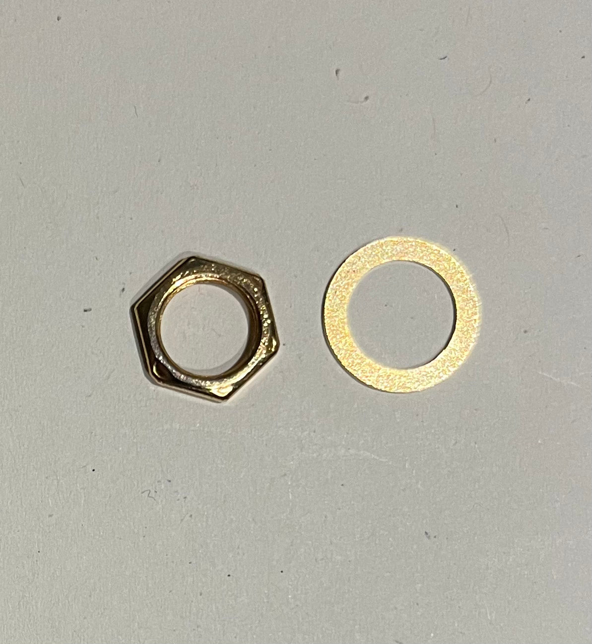 Jack Socket Gold Nut & Washer Only