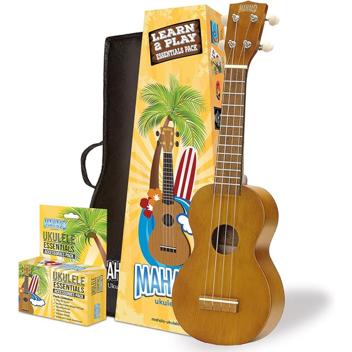 MK1  Transparent Brown Ukulele & Essentials pack