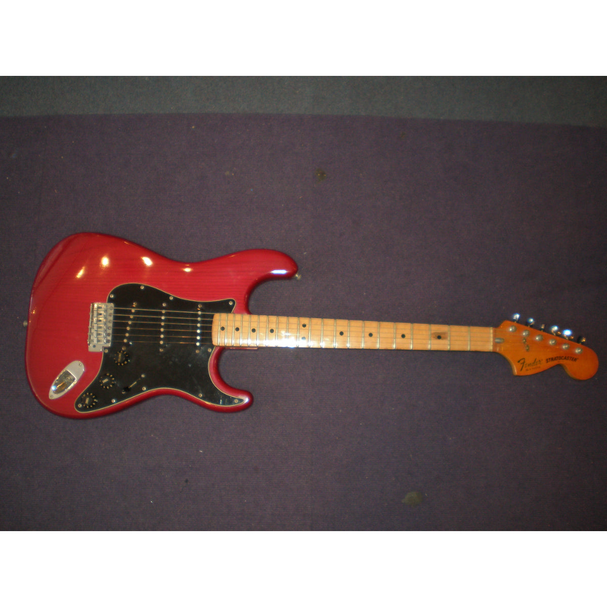 1979 Stratocaster, See Through Burgundy Red, Used