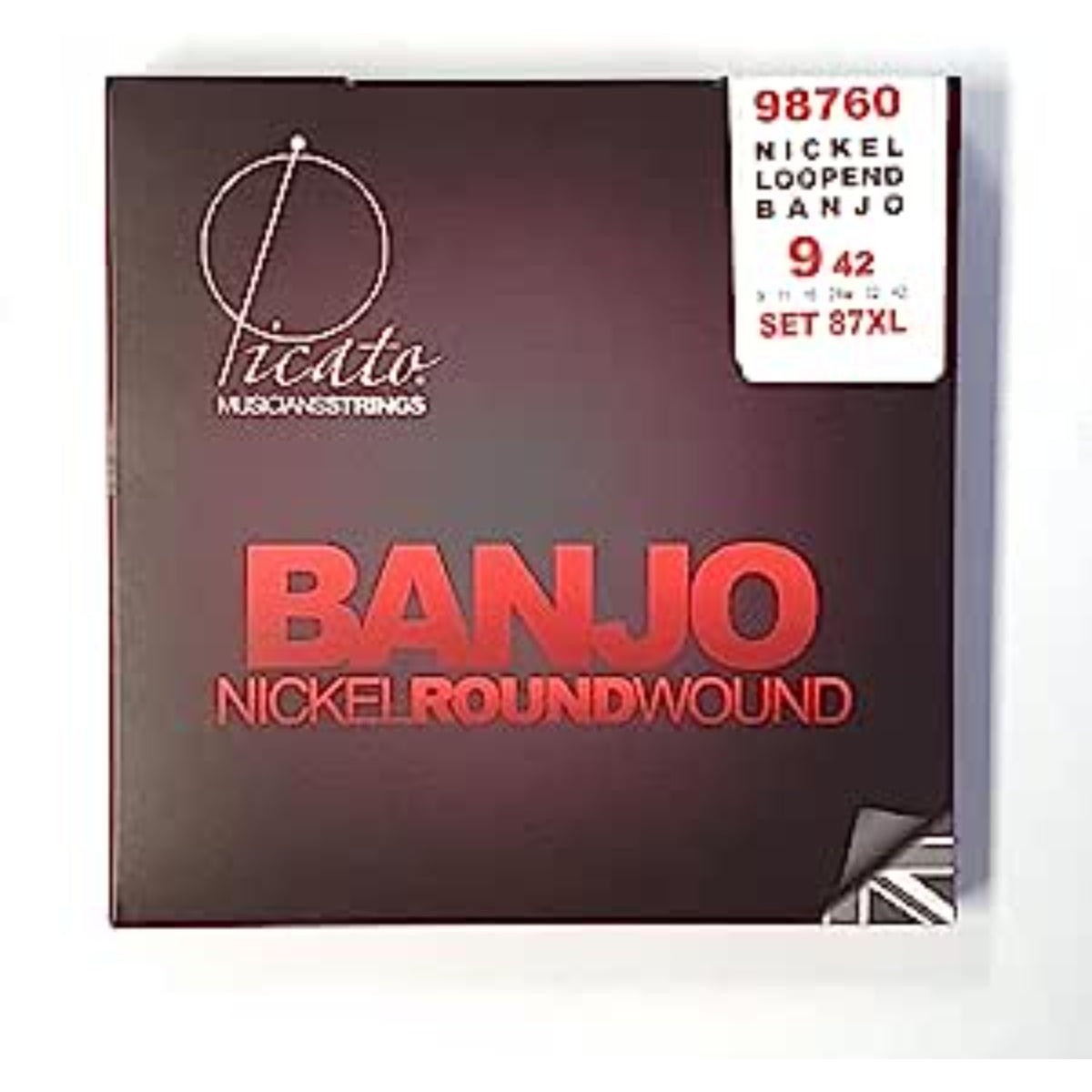 Nickel 6 String Banjo Strings 9-42, Loop End Set