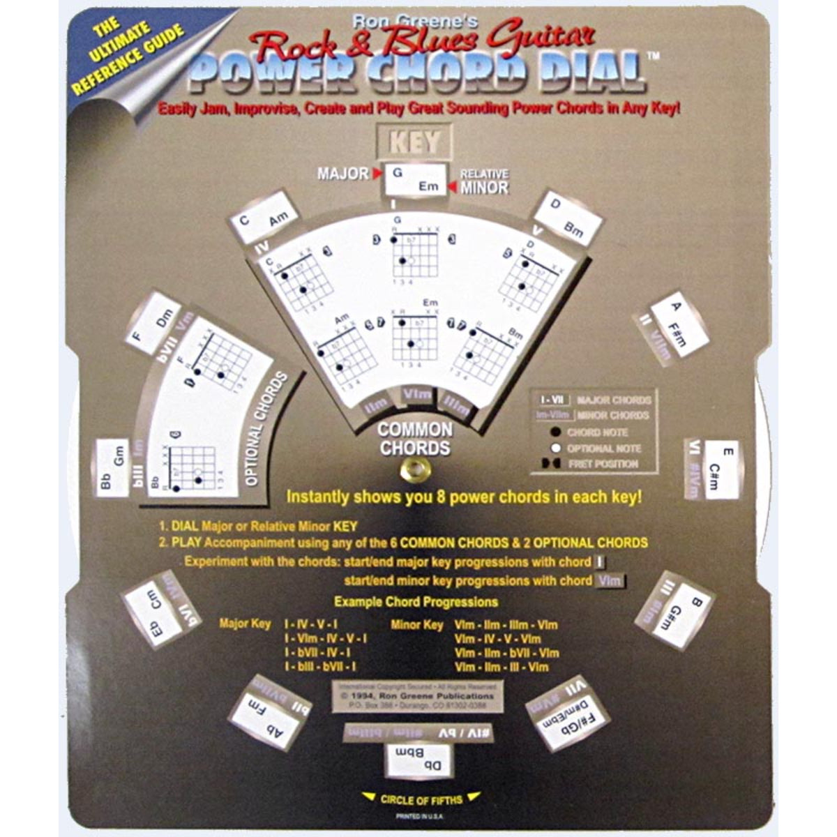 Rock & Blues Guitar Power Chord Dial & CD - Ron Greene
