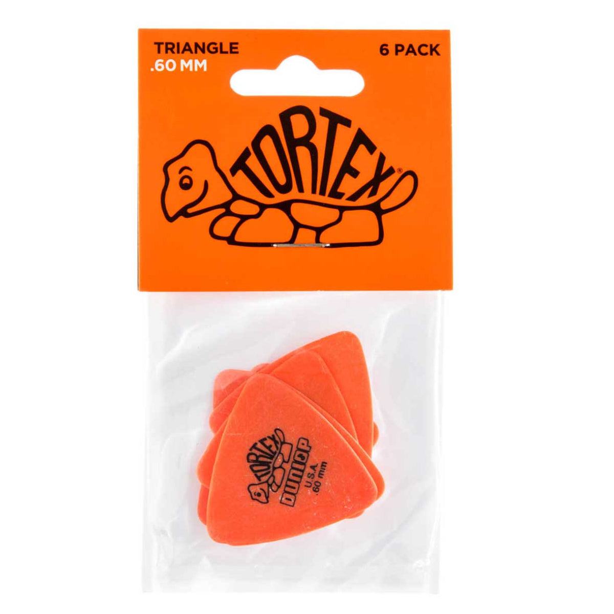 Tortex Triangle .60mm Orange - 6 Pack