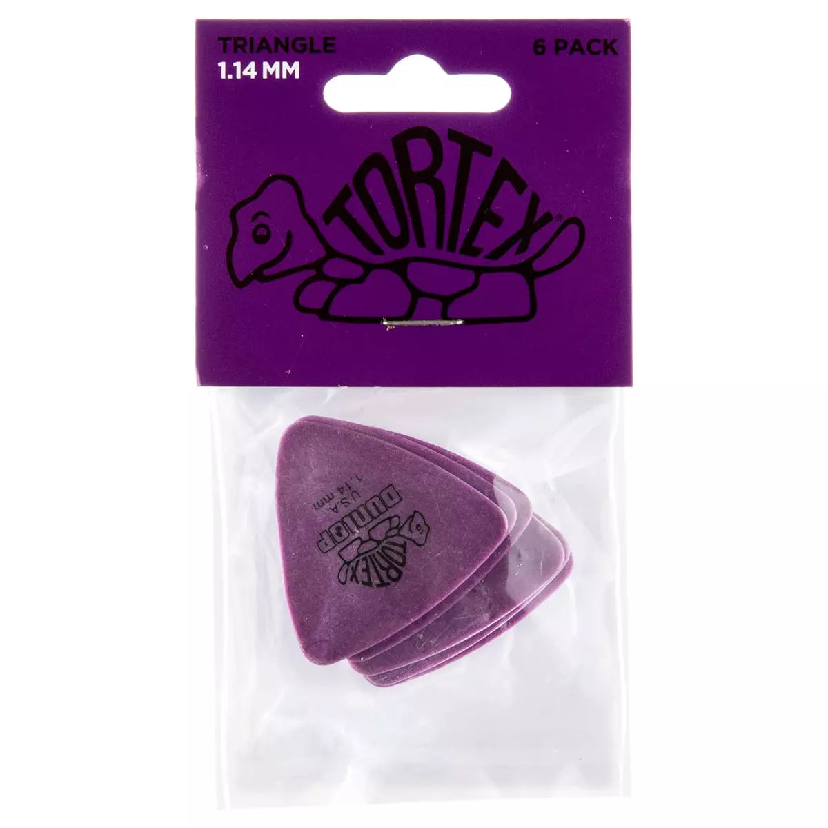 Tortex Triangle 1.14 mm Purple, Bag of 6