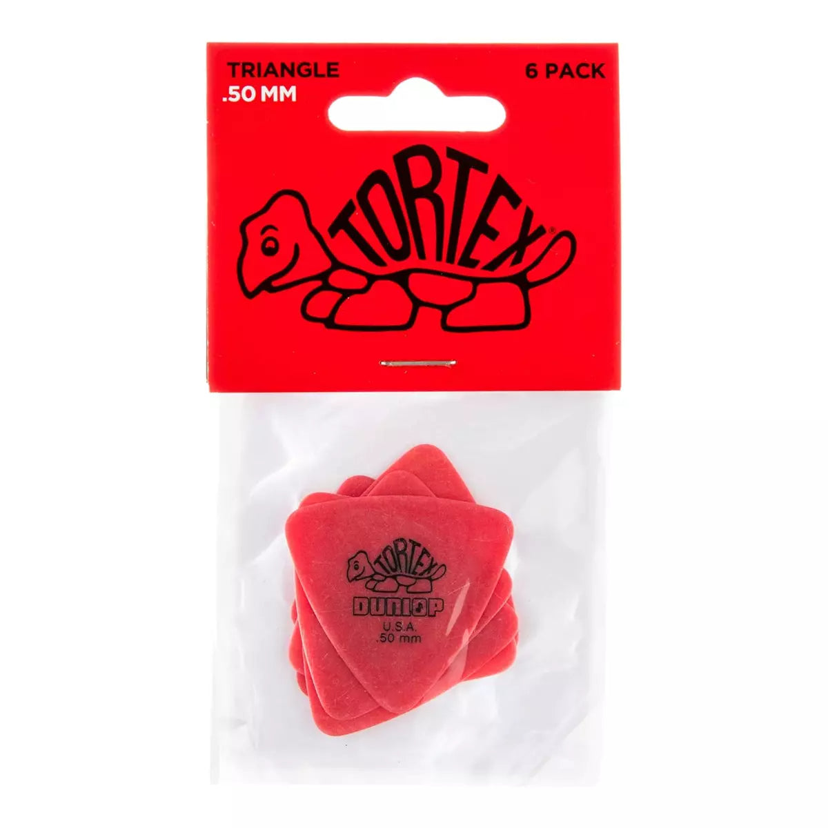 Tortex Triangle .50mm Red - 6 Pack