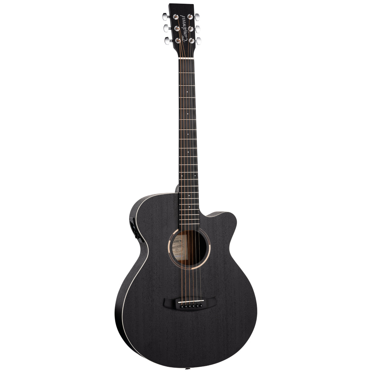 TWBB SFCE Blackbird Super Folk Electro Acoustic, Smokestack Black