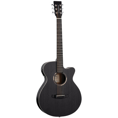 TWBB SFCE Blackbird Super Folk Electro Acoustic, Smokestack Black