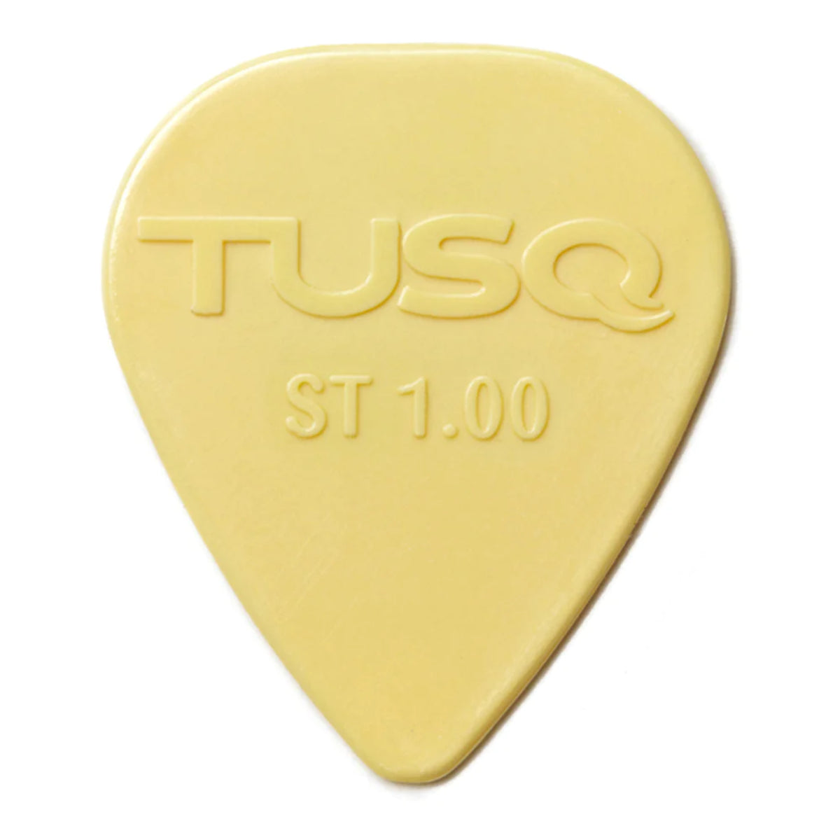 TUSQ Standard Warm Tone Pick 1.0mm, Vintage White - 6-pack