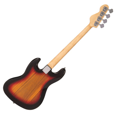 Coaster V49SB J-Style Bass Guitar, Sunburst