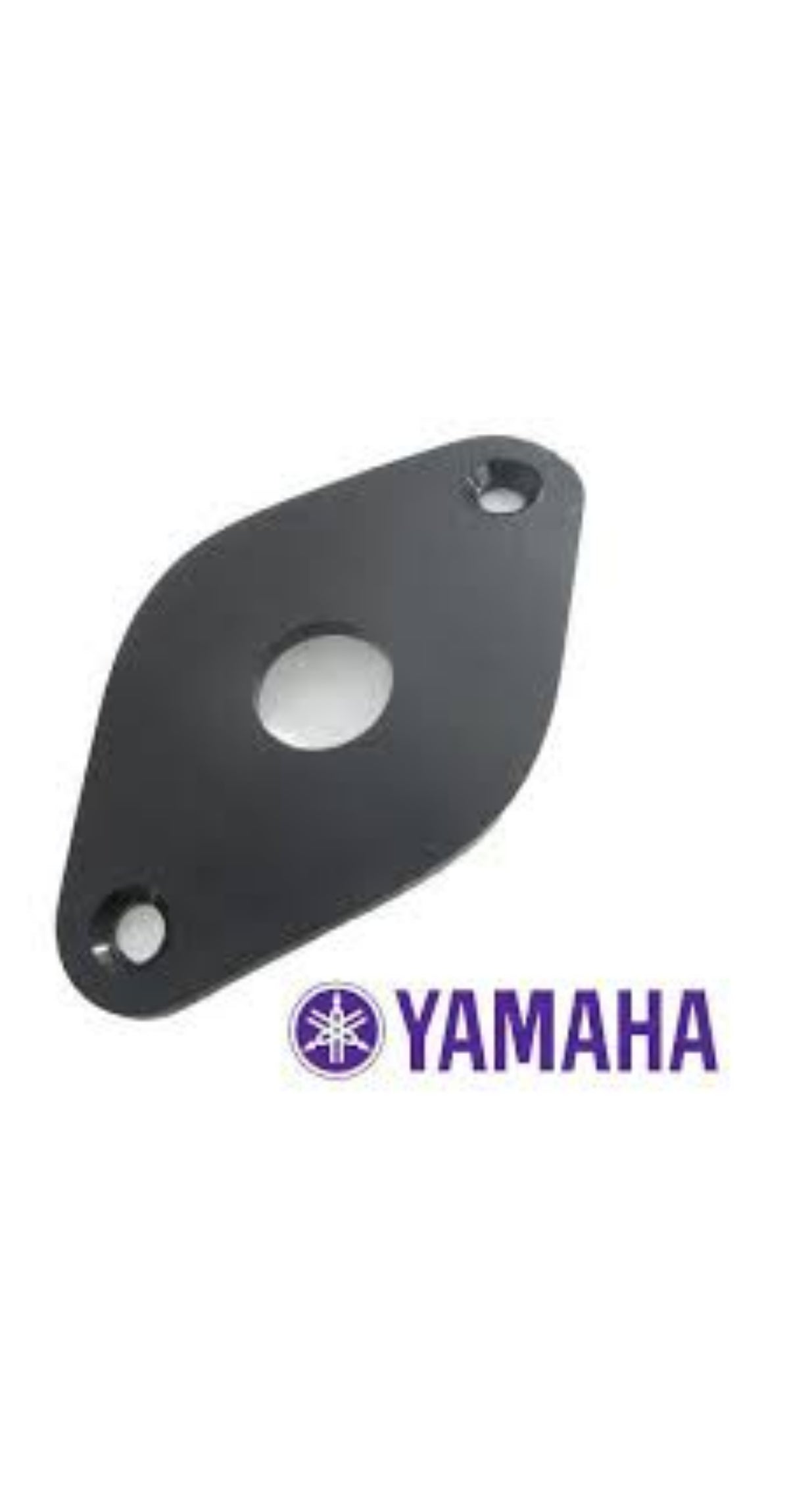 Black Plastic Jack Plate for Pacifica Type  Guitar