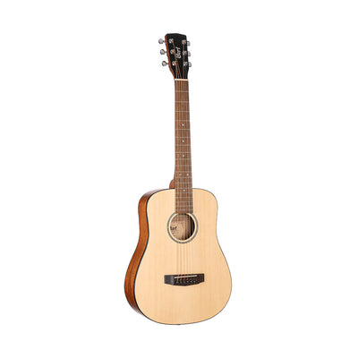 AD Mini Travel Size Guitar, Natural & Bag