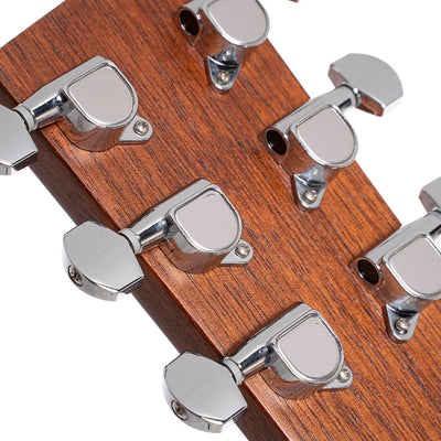 AD Mini Travel Size Guitar, Natural & Bag