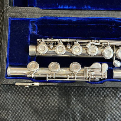 5SS Solid Silver Flute, Low B, Used - DD46