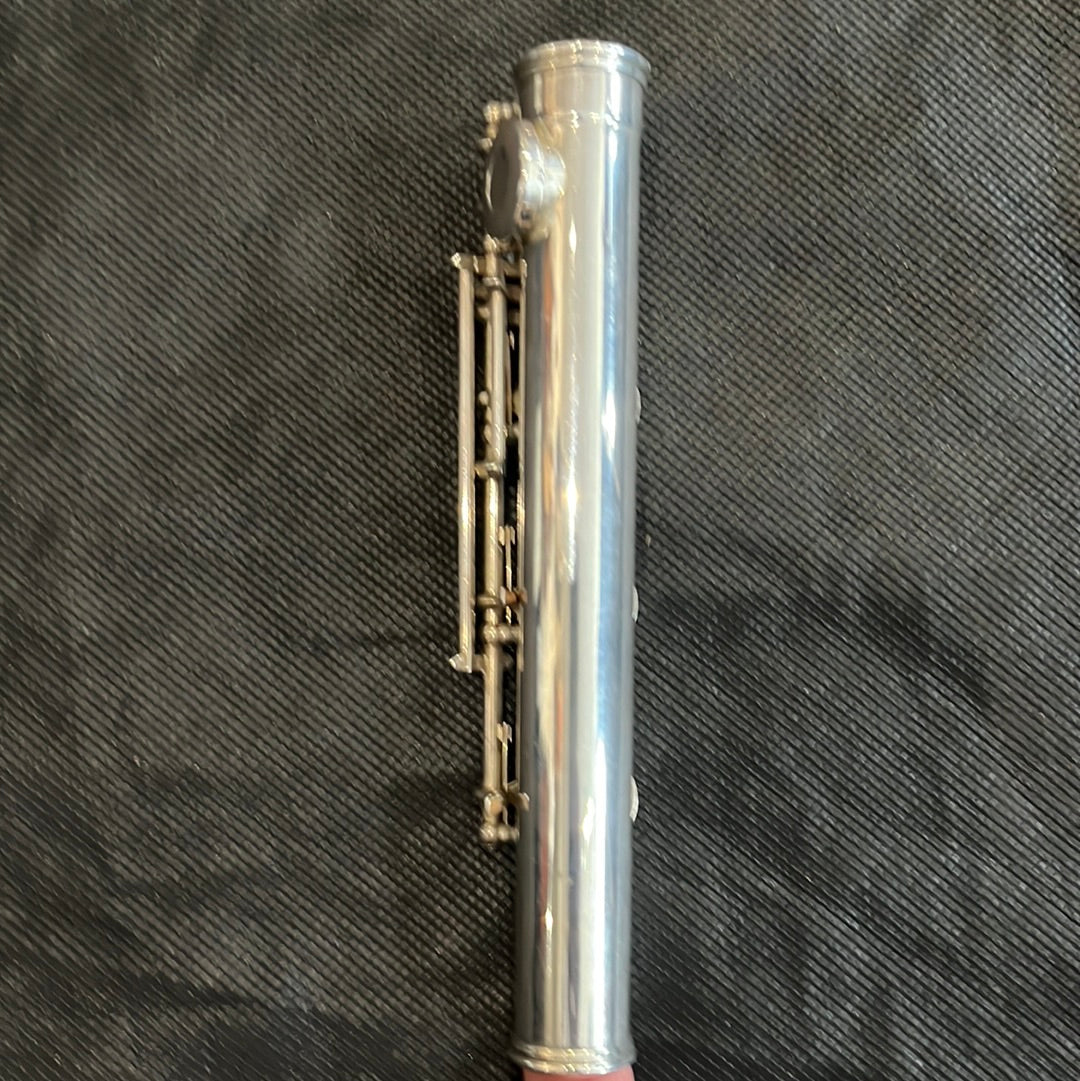 5SS Solid Silver Flute, Low B, Used - DD46